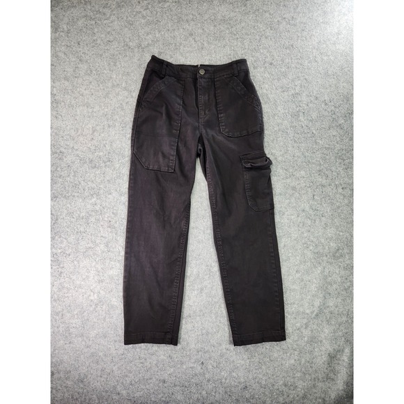Risen‎ Jeans Womens 3/26 Black Cargo Boyfriend RDP5241 - Picture 1 of 12